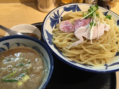 「鶏と魚介のつけ麺（山盛り）」@つけ麺 たけもとの写真