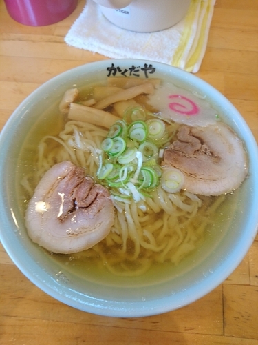 「ラーメン 580円 餃子5ケ 400円」@拉麺 かくだやの写真