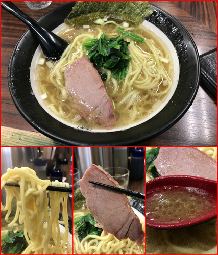 「太麺¥680カタめ」@豚骨醤油らーめん 誠屋 池尻店の写真