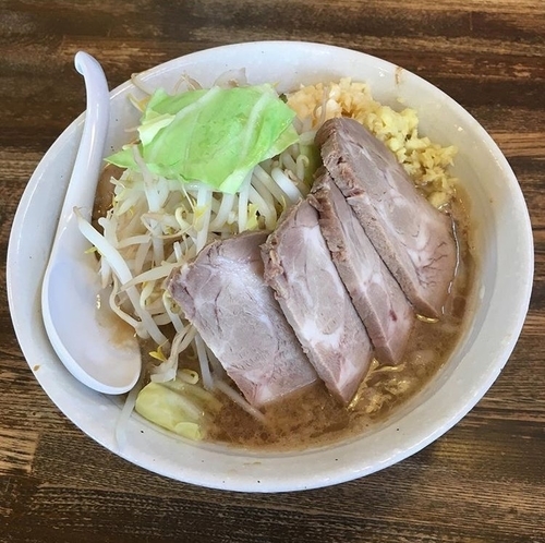 「ジャイ麺（肉増し、ニンニク、アブラ、ショウガ）」@剛田製麺店 前橋店の写真