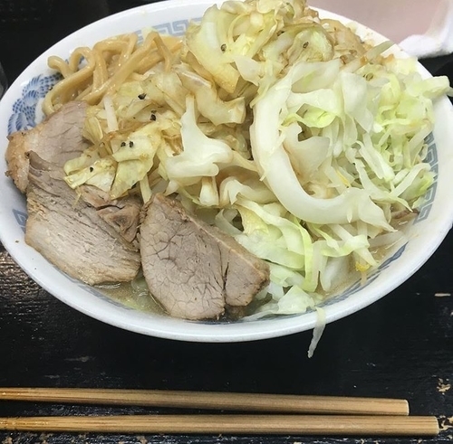 「ラーメン並」@自家製太麺 ドカ盛 マッチョ 難波千日前店の写真