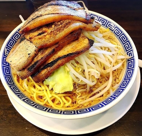 「馬鹿豚麺 （豚5枚）」@日本一馬鹿豚 高崎店の写真