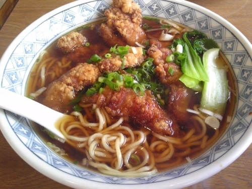 「ロース唐揚げ麺¥950」@穂久柳の写真