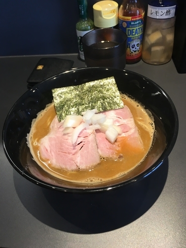 「濃厚海老煮干そば 1000円」@煮干乱舞の写真