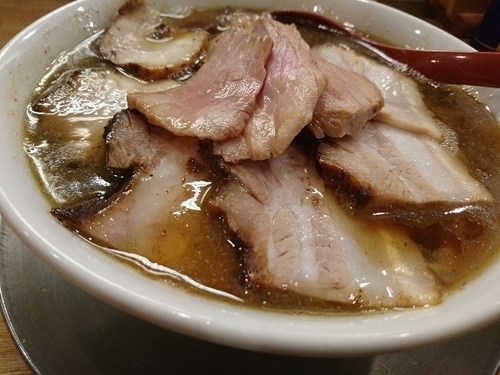 「肉そば（煮干し・中）」@麺や 七彩 八丁堀店の写真