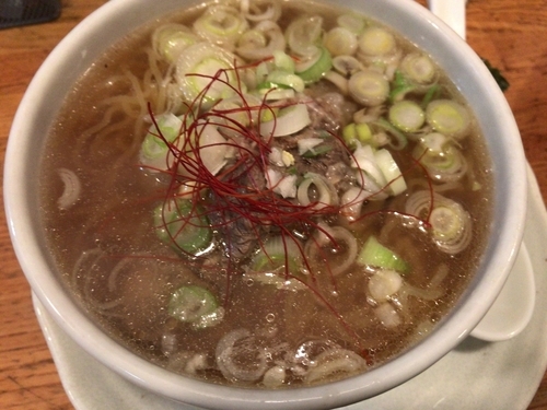 「テールラーメン770円」@たん焼き 山梨の写真
