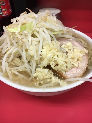 「小ラーメン  ニンニク」@ラーメン二郎 千住大橋駅前店の写真