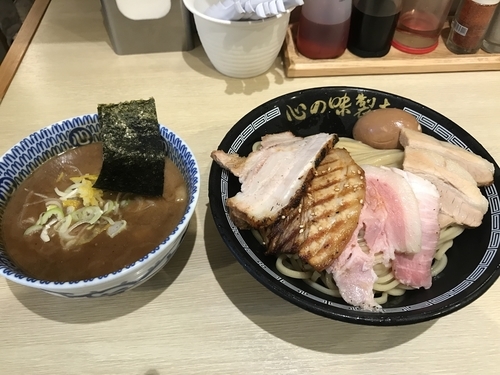 「肉祭りチャーシュー濃厚豚骨魚介つけ麺」@心の味製麺 平井店の写真