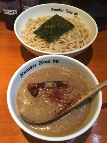 「濃厚つけ麺(煮干)熱盛800円」@麺Dining Number Nine 09の写真