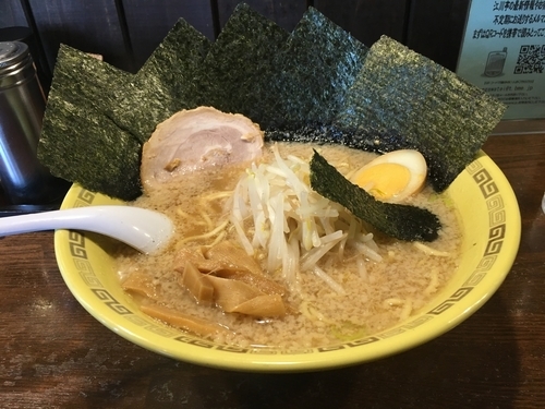 「のり麺(カタメ)¥750+大盛り¥100」@江川亭 調布店の写真