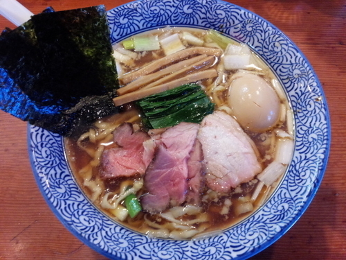 「特製手揉み中華蕎麦(中盛)」@麺処 ほん田の写真