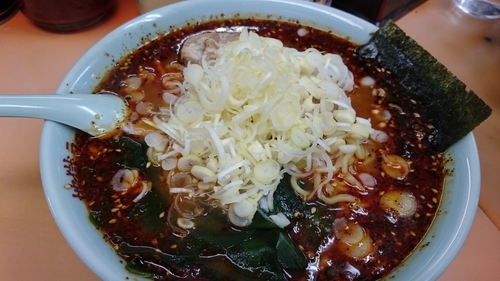 「地獄ラーメン極上3 大盛無料 ネギ薬味」@地獄ラーメン 田中屋の写真