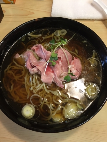 「煮干しラーメン (青)」@煮干ラーメンとローストビーフ パリ橋の写真