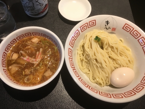 「つけそば800円、餃子240円」@中華そば きび 明大前店の写真