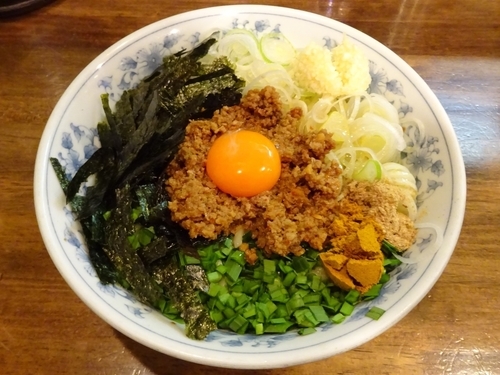 「台湾まぜそば（800円）ニンニク」@東池袋大勝軒 八王子店の写真