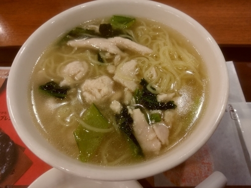 「濃厚旨味鶏そば450円」@ミスタードーナツ 高崎駅ビルショップの写真