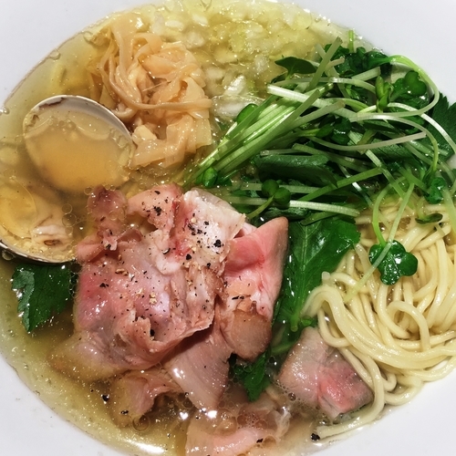 「赤鶏と蛤の淡麗中華そば （塩）」@麺屋 ねむ瑠の写真