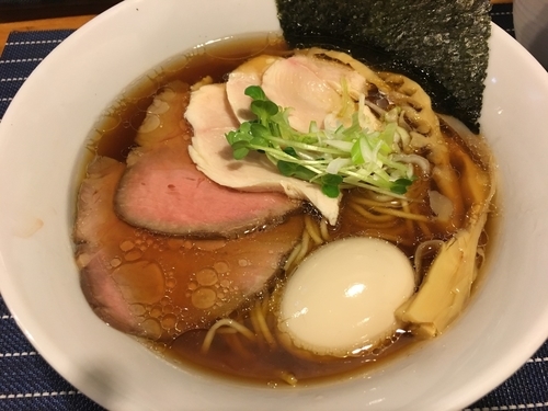 「チャーシュー中華そば（醤油）＋味玉」@中華蕎麦 はざまの写真