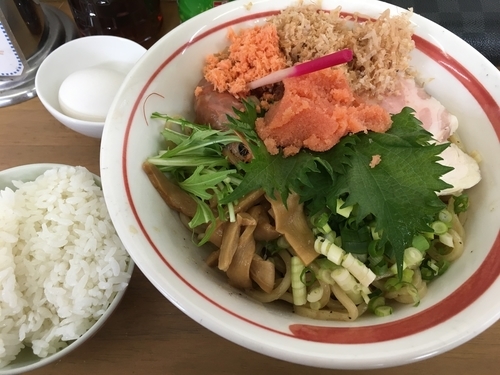 「限定　博多料亭 稚加榮の無添加明太子にて和え蕎麦」@MENYA 食い味の道有楽の写真