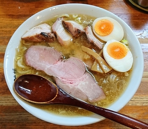 「半ミックス肉麺」@麺 髙はしの写真