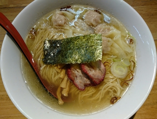 「わんたんそば（しお）」@支那そば なかじまの写真