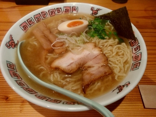 「支那そば(並盛・130g)700円」@居酒屋 遊膳 美花月の写真