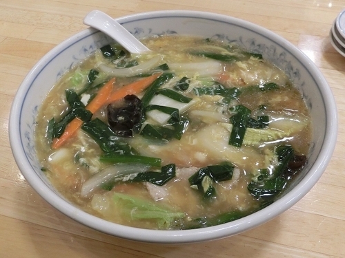 「ニラ玉ラーメン」@ぎょうざの満洲 鶴ヶ島脚折店の写真