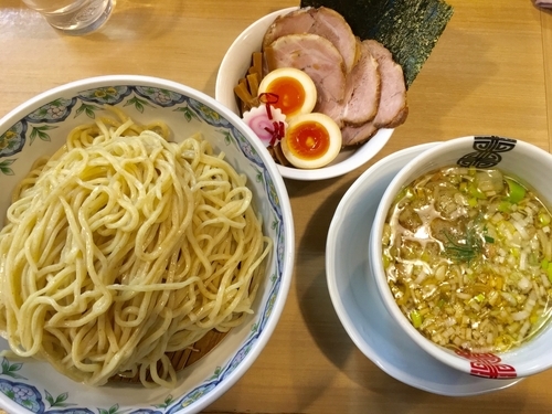 「豚鴨つけそば特製A＆大盛」@中華そば 多賀野の写真