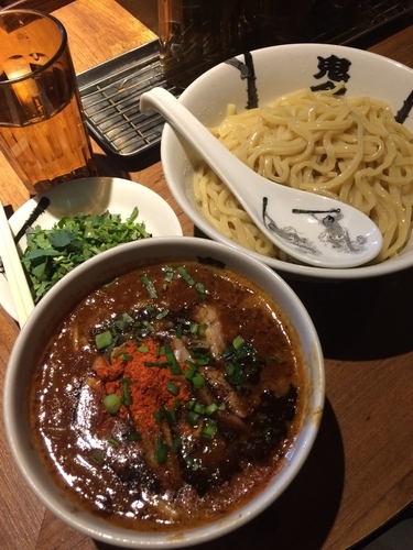 「パクチーつけ麺」@カラシビ味噌らー麺・つけ麺 神田本店の写真