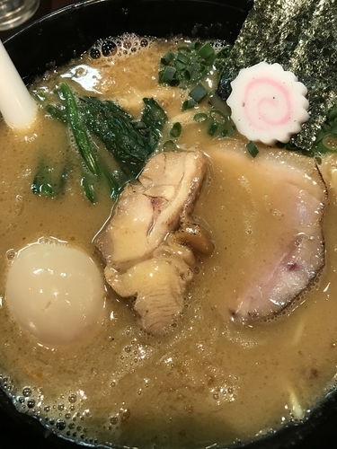 「味玉白湯そば」@おおぜき中華そば店の写真