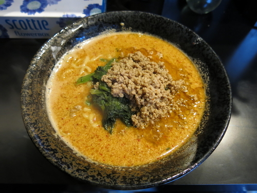 「地獄の担担麺「飢餓」：850円」@地獄の担担麺 護摩龍 五反田店の写真