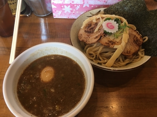 「濃厚特製つけ麺 煮干し 1050円」@馳走麺 狸穴の写真