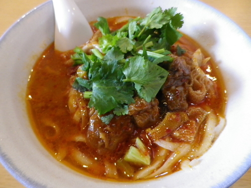 「牛雑麺」@杜記 海鮮火鍋菜館の写真