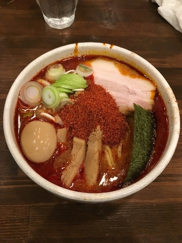 「辛辛魚味玉ラーメン」@麺処 井の庄の写真