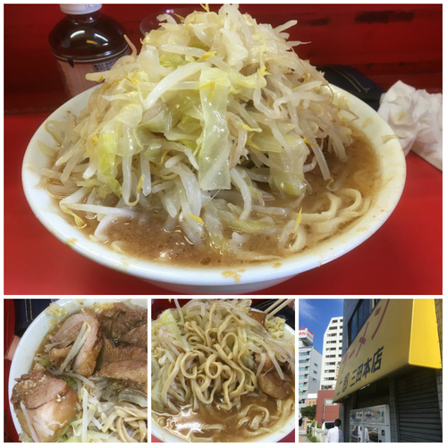 「ぶたラーメン（ヤサイニンニクカラメ）　700円」@ラーメン二郎 三田本店の写真