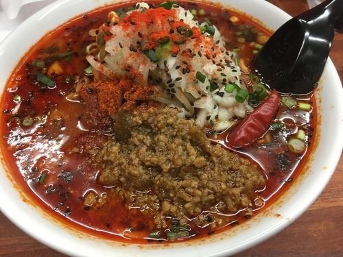 「【３月限定】 土浦担々麺」@激辛ラーメン専門店 レッチリ 土浦本店の写真