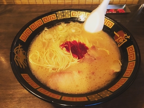 「天然とんこつラーメン」@一蘭 越谷イオンレイクタウン店の写真