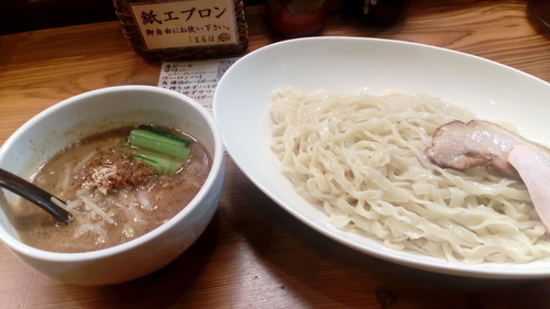 「濃厚白湯味噌つけ麺（880円）+大盛（100円）」@三代目麺処 「まるは」極 船橋店の写真