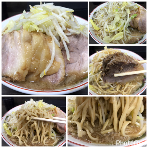 「小豚ラーメン 850円 （ヤサイチョイマシニンニクアブラ）」@ラーメン二郎 川越店の写真