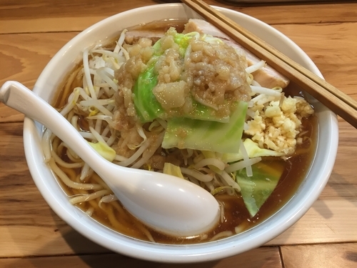 「【限定】ニンニク・ヤサイ・アブラ+大盛　８５０円」@らーめん カッパハウスの写真