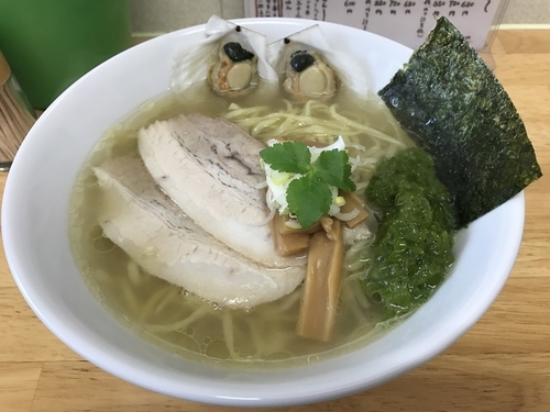 「～ぬちまーすと〜「帆立×鶏のWスープSOBA」　930円」@中華そば 蒼穹の写真