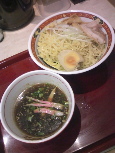 「つけ麵５５０円」@中華食堂 一番館 渋谷桜丘町店の写真
