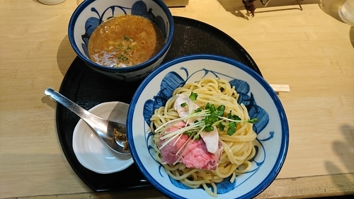 「鶏と魚介のつけめん」@つけ麺 たけもとの写真