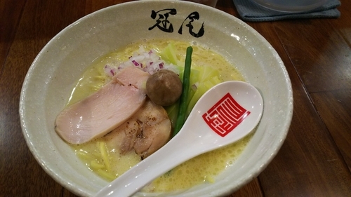 「鶏白湯らぁめん」@らぁめん冠尾 恵比寿西店の写真