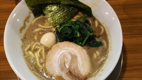 「激にぼ家系ラーメン」@横浜家系ラーメン 壱角家 亀有北口店の写真