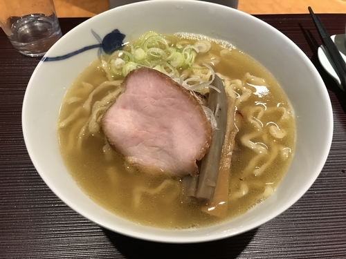 「塩（手もみ中太）+ ソースかつ丼 750+350円」@麺 みつヰの写真