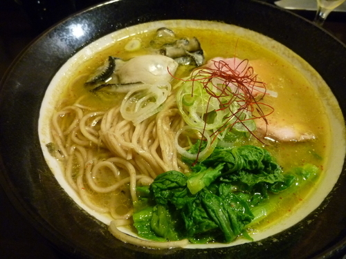 「【麺屋くまがい×ラーメンスミスコラボ限定】牡蠣味噌蕎麦」@ラーメンスミスの写真