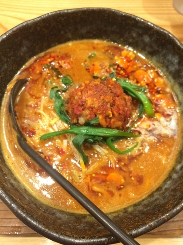 「辛いどろ味噌麺」@味噌が一番 西武新宿駅前店の写真