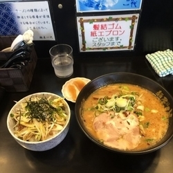 味噌ラーメン&ネギチャーシュー丼