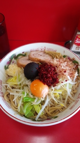 「Mazesoba with Chili」@赤ひげラーメンの写真